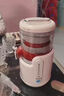羅婭榨汁機汁渣分離全自動(dòng)小型家用原汁機電動(dòng)橙汁機便攜式無(wú)線(xiàn)便攜免過(guò)濾壓汁器白色（雙螺旋擠壓器） 曬單實(shí)拍圖