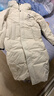 鴨鴨【冰殼系列】?jī)和鸾q服長(zhǎng)款男女中大童冬季新款加厚極寒保暖外套 米白色 170 曬單實(shí)拍圖