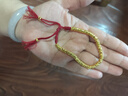 中國黃金（CHINA GOLD）黃金手鏈男女款足金碎金子盤(pán)纏金手繩轉運珠教師節生日禮物送女友 【今/次日達】盤(pán)纏手鏈 約3.52g【中金禮盒】 曬單實(shí)拍圖