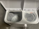 小鴨4.5公斤洗衣機半自動(dòng)小型波輪 大容量宿舍出租房家用  雙桶雙缸分區迷你洗衣機 4.5公斤加厚款+洗脫一體 曬單實(shí)拍圖