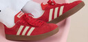 adidas「T頭鞋」VL COURT復古休閑板鞋德訓鞋男女阿迪達斯輕運動(dòng) 淺猩紅/暖香草色/黃色   37 曬單實(shí)拍圖