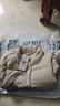 坦博爾羽絨馬甲女短款立領(lǐng)寬松保暖女士背心馬夾TD238006 奶茶棕 175  曬單實(shí)拍圖