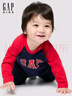 GAP嬰兒2025秋季新款棉質(zhì)logo小熊印花一體式連體衣兒童裝805354 曬單實(shí)拍圖