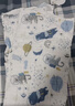 兒童浴巾純棉透氣紗布浴巾新生嬰兒浴巾120*120cm粉色+藍色*各1盒 曬單實(shí)拍圖