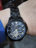 瑞士正品手表男士全自動(dòng)機械表防水夜光多功能商務(wù)專(zhuān)用男表 全黑黑面-升級旗艦版 42mm 曬單實(shí)拍圖
