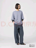 優(yōu)衣庫男女裝大師T AIRism寬松圓領(lǐng)T恤五分袖短袖475355 465185 475355/00白色 M /170/92A 曬單實(shí)拍圖