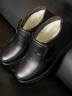 意爾康王子品牌斷碼清倉羊毛一體棉鞋男保暖防滑真皮中老年爸爸鞋大碼 黑色~8813 43 曬單實(shí)拍圖