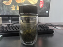 明霞雙層玻璃水杯隔熱透明高顏值辦公室泡茶高檔杯子 黑色雙層【專(zhuān)供】 300ml 曬單實(shí)拍圖
