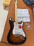 FENDER芬德Squier Sonic音速系列Stratocaster電吉他芬達(dá) 0373152503 雙色日落漸變 曬單實(shí)拍圖