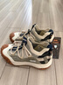 Jeep吉普徒步鞋女輕便春季免系帶戶(hù)外厚底復古運動(dòng)鞋 灰綠色 37  曬單實(shí)拍圖