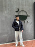 高梵【田栩寧同款】高梵黑金鵝絨服機能5.0五格加厚男士戶(hù)外羽絨服 藍金9號 XL 曬單實(shí)拍圖