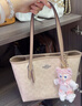 蔻馳（COACH）【品牌直供】女士CITY23小號單肩托特包拼色CU759 曬單實(shí)拍圖
