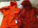 伯希和（Pelliot）[山風(fēng)]戶(hù)外三合一沖鋒衣秋冬男女硬殼防風(fēng)登山外套114301037橙M 曬單實(shí)拍圖