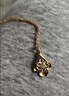 中國黃金（CHINA GOLD）黃金吊墜女足金水滴蓮花項鏈教師節生日禮物紀念實(shí)用送女友老婆足金吊墜 約0.3g【贈銀鏈-玫瑰禮盒】 曬單實(shí)拍圖
