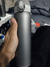 京東京造 保溫杯 純鈦彈蓋隨行【內外純鈦】男女士水杯子 灰色 500ml 曬單實(shí)拍圖
