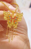 金至尊（3DG Jewellery）蝶舞相迎黃金項鏈足金999古法蝴蝶頸鏈金鏈子自戴送禮計價 總重18.41克（金重17.59克） 曬單實拍圖