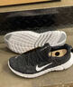 耐克（NIKE）Free RN 5.0 赤足感 織物透氣 低幫 休閑跑步鞋 男款 黑白節日送 38.5 曬單實(shí)拍圖