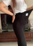 燎原火孕婦打底褲秋冬款加絨冬季秋褲保暖加厚棉褲外穿托腹不勒大碼 黑色加絨/推薦0-15℃ XXL（建議125-145斤）約370g 曬單實(shí)拍圖