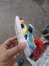 卡特兔兒童涼鞋男童夏童鞋學(xué)步鞋1-6歲毛毛蟲(chóng)涼拖女寶機能鞋包頭學(xué)步鞋 彩虹色 25 內長(cháng)15.5cm  腳長(cháng)14.3-14.9 曬單實(shí)拍圖