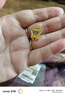 賽菲爾18K黃金吊墜女時(shí)尚雙面蝴蝶琺瑯畫(huà)扇送女友七夕禮物單吊墜 曬單實(shí)拍圖