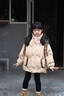G.DUCKKIDS童裝女童羽絨服冬季白鴨絨兒童外套中大童冬裝加厚印花面包服女孩 灰色 150 建議140-150cm11-12歲cm 曬單實(shí)拍圖