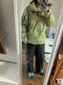 駱駝戶外青果綠沖鋒衣防風(fēng)防水防暴雨單沖外套2025春季新品登山服 曬單實拍圖