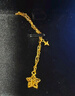 周大福鏤空爆閃方糖星星足金黃金項鏈(工費420)45cm 約3.9g EOF1675七夕 曬單實(shí)拍圖