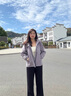 MsShe大碼女裝2025秋裝胖妹妹休閑戶外運(yùn)動(dòng)風(fēng)寬松連帽外套 煙紫色現(xiàn)貨 3XL 曬單實(shí)拍圖