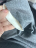 南極人含羊毛蠶絲女士秋褲女保暖褲無(wú)痕德絨薄款修身打底線(xiàn)褲灰色L 曬單實(shí)拍圖