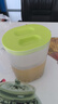 茶花（CHAHUA） 冷水壺塑料家用涼水壺果汁壺大容量杯子耐熱耐高溫涼水杯茶壺 綠色【帶刻度】 2200ml 曬單實拍圖
