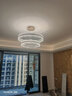 歐普照明后現(xiàn)代輕奢客廳吊燈LED圓環(huán)燈現(xiàn)代簡約網(wǎng)紅餐廳設計師臥室燈具 套餐11三室兩廳精靈語音 包安裝 曬單實拍圖