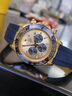 勞力士王子進(jìn)口原裝認證手表男士全自動(dòng)機械表時(shí)尚超薄十大名表商務(wù)輕奢腕表 升級版-間金金面（順豐+送皮帶） 40mm 曬單實(shí)拍圖
