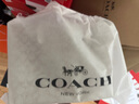 蔻馳（COACH）【禮物】【官方】奧萊女士女包經(jīng)典標(biāo)志CITY拉鏈托特包老花city30 沙黃色/粉筆白色（新版） 曬單實(shí)拍圖