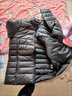 RGPX2025秋冬新款輕薄羽絨棉服清倉女士棉襖短款韓版時(shí)尚立領(lǐng)棉衣外套 藏青 連帽 5XL 建議150-160斤 曬單實(shí)拍圖