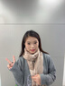ELLE【禮盒裝】100%綿羊毛圍巾女秋冬禮物保暖時(shí)尚提花圍脖披肩中秋節 曬單實(shí)拍圖