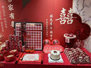 加仕高婚房布置裝飾2.2米2條超長條連喜字串網(wǎng)紅結(jié)婚場景布置背景墻 曬單實(shí)拍圖