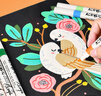 Touchcolor丙烯馬克筆安全無(wú)毒防水兒童美術(shù)繪畫(huà)專(zhuān)用畫(huà)筆可diy幼兒園做手工水彩筆升級方形手提盒裝全套36色 曬單實(shí)拍圖