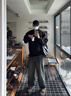 棉致美式飛行員夾克外套男春秋季棒球服2025新款潮流彎刀袖教練外套 H510黑色【高品質(zhì)39】 XL 125-140斤 曬單實拍圖