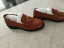 百麗（Belle）周雨彤同款休閑靴女冬季新款商場(chǎng)同款低跟休閑拳擊靴3RT62DZ5 棕色 36 曬單實(shí)拍圖