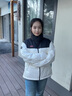 鴨鴨（YAYA）時(shí)空道宇系列羽絨服男2025新款情侶裝立領(lǐng)羽絨面包服外套S 青光黑色 L (175) 【適合130-150斤】 曬單實(shí)拍圖