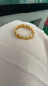 中國黃金（CHINA GOLD）黃金戒指女銅錢(qián)戒指古法足金錢(qián)幣戒指送老婆女友年貨節新年禮物 圈號15 約1.2g 曬單實(shí)拍圖