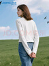 真維斯（JEANSWEST）純棉打底衫長(cháng)袖t恤女2025年秋季新款休閑寬松百搭運動(dòng)風(fēng)內搭上衣 曬單實(shí)拍圖