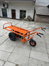 米黛蕾汽油電動(dòng)平板車(chē)三輪車(chē)果園雞公車(chē)工地手推車(chē)山地農用獨輪車(chē)爬山虎 升級版后橋168柴油機電啟動(dòng) 曬單實(shí)拍圖