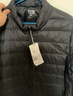 雪中飛男女立領(lǐng)秋羽絨百搭輕薄鴨絨立領(lǐng)修身輕盈隱藏式口袋 寶石黑|8086-男 4XL 195/112A 曬單實(shí)拍圖