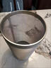 304不銹鋼酒花過(guò)濾桶雜質(zhì)分離食物殘渣油渣過(guò)濾炸鍋用濾網(wǎng)耐高溫 直徑15厘米高度15厘米0.9毫米孔 有掛鉤 曬單實(shí)拍圖