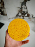 海伊朵 蒸箱烤箱吸水海綿擦集成灶清潔衛生專(zhuān)用木漿棉方形圓形刷碗海綿 圓形大號（直徑11cm*厚4cm) 曬單實(shí)拍圖