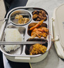 雙槍（Suncha）鈦健康不銹鋼飯盒學(xué)生上班族可微波爐餐盒比316好1.5L配保溫袋 曬單實拍圖