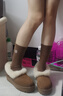 UGG【雙11搶先購(gòu)】秋季新款女士厚底懶人毛毛鞋 1166733CHE|栗色37 曬單實(shí)拍圖