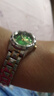 女生全自動(dòng)手表防水夜光日期腕表女士手表時(shí)尚小表盤(pán)簡(jiǎn)約運動(dòng)女表 306間金綠面鋼帶款 曬單實(shí)拍圖