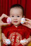 G.DUCKKIDS小黃鴨周歲禮服男寶寶抓周衣服女漢服百日宴百天滿(mǎn)月嬰兒套裝夏季 紅色+香囊 90 建議1~2歲【 80-90cm】cm 曬單實(shí)拍圖